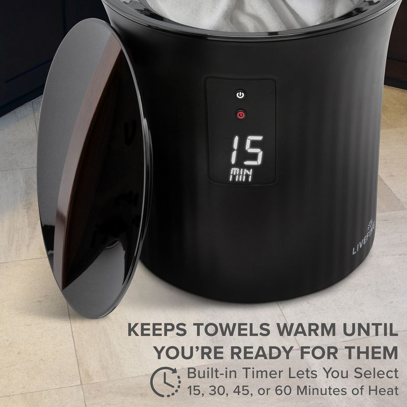 Live Fine Bathroom Towel Warmer, Small Blanket & Towel Heater, 4 of 7