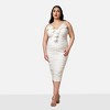 Rebdolls Women's Orchid Mesh 3D Flower Midi Bodycon Dress - 2 of 4