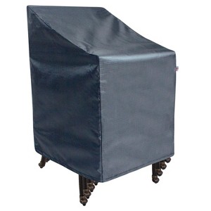 Summerset Shield Stacked Chair Cover Ultimate Protection for Your Outdoor Furniture 28" x 19" x 46" Mercury - 1 of 4
