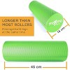 Fitness Foam Roller - High Density Exercise Roller for Trigger Point Self Massage, Muscle and Back Roller for Fitness, Physical Therapy, Yoga a - 2 of 4