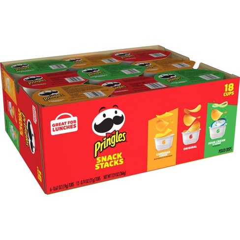 Pringles Snack Stacks Variety Pack Potato Crisps Chips - 12.9oz/18ct ...