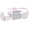 vidaXL Garden Sofa Set - Gray - 3 of 4