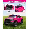 Kids Ride On Pickup Car, 12V Electric Ride On Truck for Kids, Remote Control Toy Car, 3 Speeds, Spring Suspension & LED Lights - 3 of 4