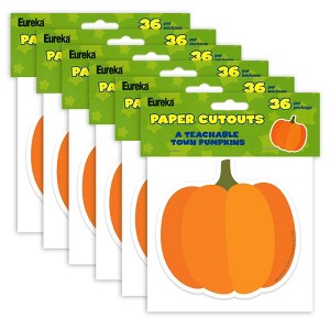 Eureka® A Teachable Town Pumpkins Paper Cut-Outs, 36 Per Pack, 6 Packs - 1 of 2