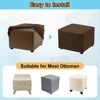Unique Bargains Elastic Living Room Bedroom Square Foot Stool Cover - 4 of 4