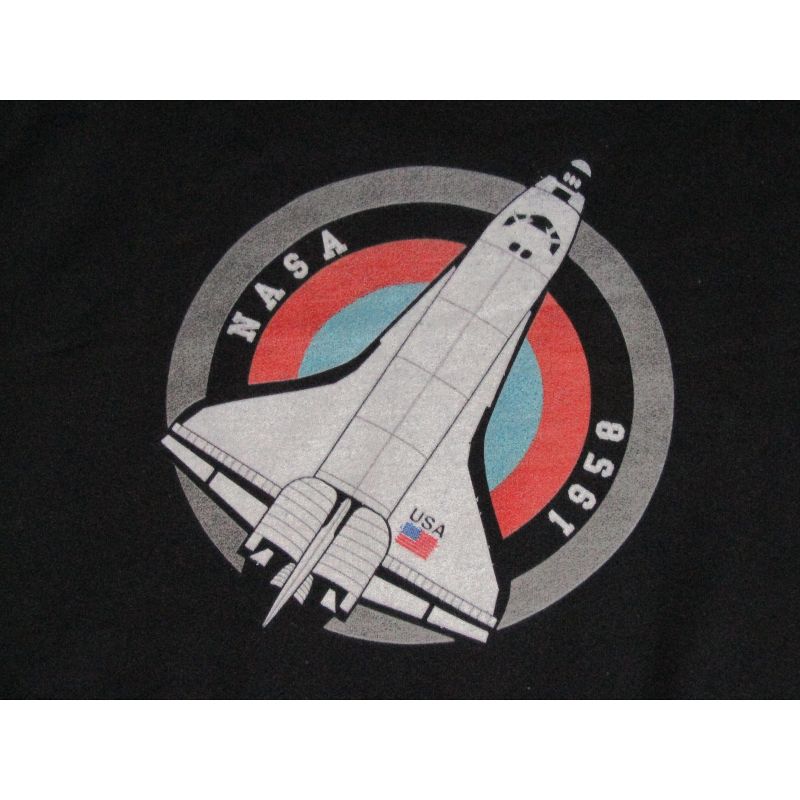 NASA Space Shuttle 1958 Youth Black Long Sleeve Shirt, 2 of 3