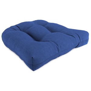 Jordan Manufacturing Wicker Seat Cushion, 4 in. H X 19 in. W X 19 in. L, Polyester, Blue - Case of 8 - 1 of 1