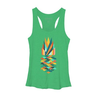 Women's Design By Humans Geometric Pineapple By radiomode Racerback Tank Top