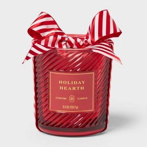 Swirled Glass Jar Candle - Threshold™ - 1 of 4