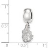 Black Bow Jewelry Sterling Silver James Madison Dukes NCAA Bead Charm - 3 of 4