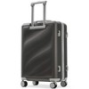 Whisen 3-Piece ABS Hardshell Spinner Luggage Set, 20”/24”/28” Suitcase with TSA Lock, Double Wheels and Side Hook - 4 of 4