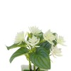 Unique Bargains Artificial Plants Mini Lotus Display Plastic 2.95"x2.95"x6.69" 1 Pcs - 4 of 4