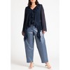 ELOQUII Women's Plus Size Ruffle Trim Blouse - 4 of 4