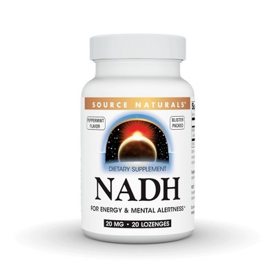 NADH 20mg Co-E1 Sublingual by Source Naturals, Inc.  -  20 Lozenge