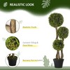 SKRAN Artificial 3 Ball Boxwood Topiary Tree  for Home Decor Indoor & Outdoor Artificial Tree in Pot,for Home Office,Living Room Decor - 4 of 4