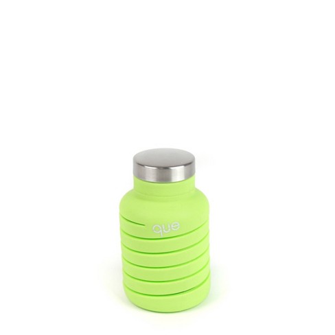Hydrate Bottles 27oz Collapsible Water Bottle, Silicone Foldable Water  Bottle, Green