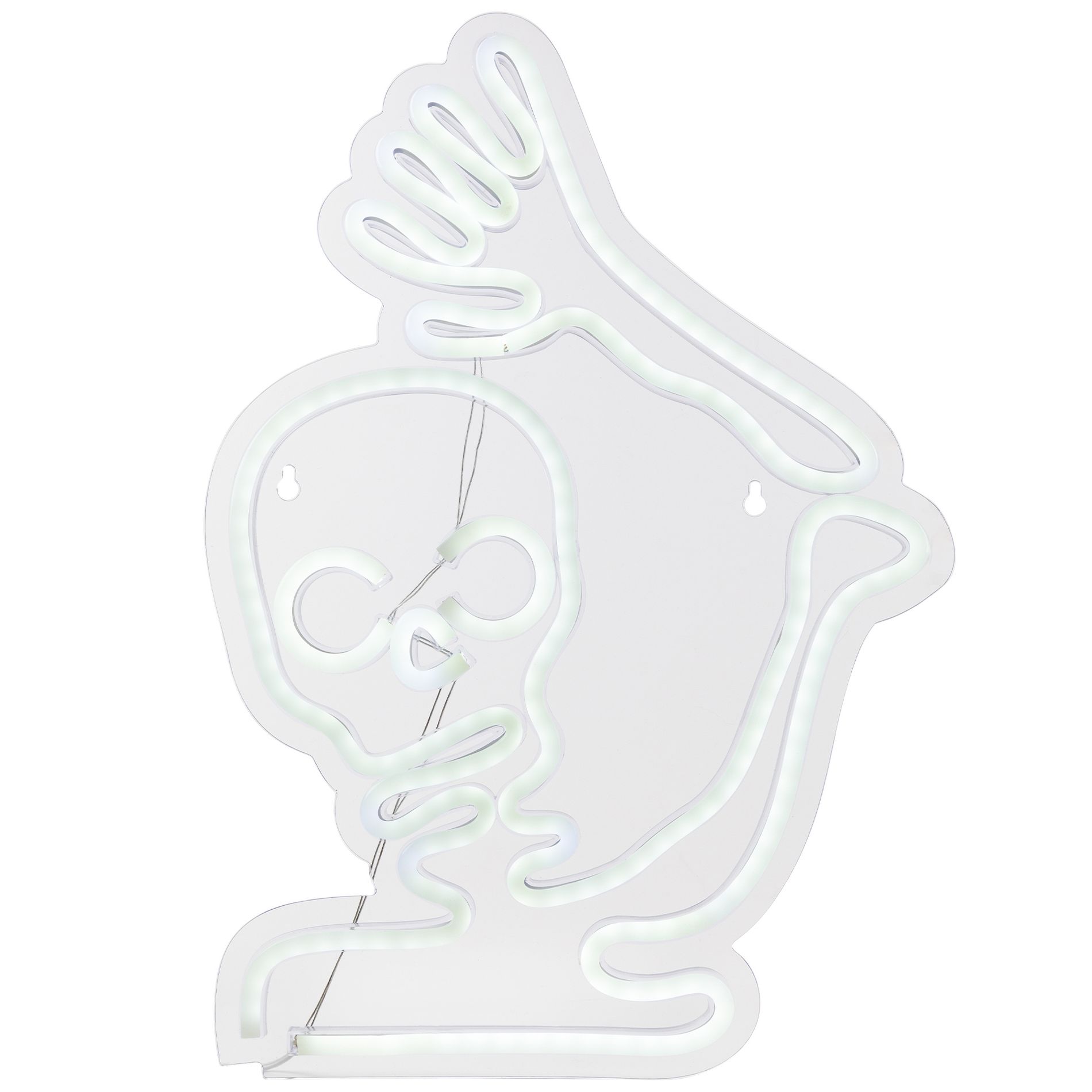 Northlight LED Skeleton Neon Lighted Halloween Wall or Window Decoration - 15"