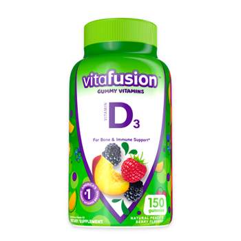 Vitafusion Vitamin D3 Gummy Vitamins - Peach, Blackberry and Strawberry Flavored - 150ct