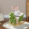 SEVOBAL Toy Vehicles Plush Dinosaur Rocking Horse with Songs and Hand Puppet for Kids Fun and Safety, Green, 24.4"*13"*17.7" - 2 of 4