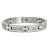 Black Bow Jewelry Men's 8.5mm Stainless Steel Multi Finish Bracelet, 8.5 Inch - 3 of 4