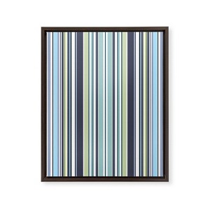 Sheila Wenzel-Ganny Lavender Mint Blue Stripes Art Canvas - Society6 - 1 of 4