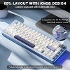 MaseiKar Wireless Mechanical Keyboard, Full Aluminum CNC, 65% Knob Control, Bluetooth/2.4G/Wired, Hot Swappable Pre-lubed Switches - 4 of 4
