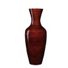 Villacera Handcrafted 18” Tall Brown Bamboo Vase | Decorative Jar Vase for Silk Plants, Flowers, Filler Decor | Sustainable Bamboo - 2 of 4