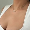 Adornia Tarnish Resistant 14k Gold Plated Freshwater Pearl Chain Necklace - 2 of 3