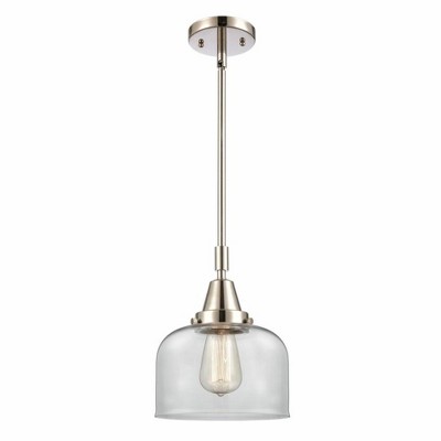 Bell - 1 Light Stem Hung Mini Pendant In Industrial Style-11.13 Inches Tall and 8 Inches Wide