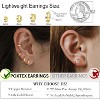 Small Gold Huggie Hoop Earrings Set for Women Men Hypoallergenic 14K Plated Stack Cartilage Earrings, Multiple Piercing - 4 of 4