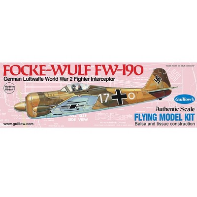 Guillow's Focke-Wulf FW-190 Model Kit, Small