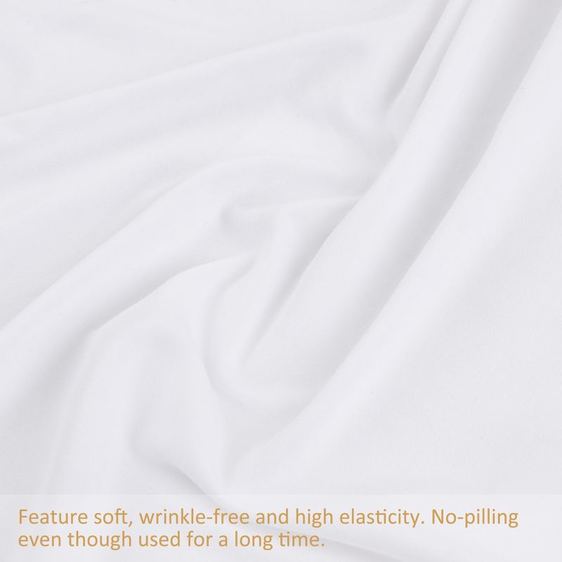 PiccoCasa Box Spring Cover Stretchy Fabric Wrap Around 4 Sides Bed Skirt Wrinkle Free for Home, 5 of 6