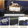 LayinSun 15 Piece Patio Furniture Set with Fire Pit Table, Outdoor Conversation Sets Wicker Rattan Sectional Sofa with Coffee Table - 4 of 4