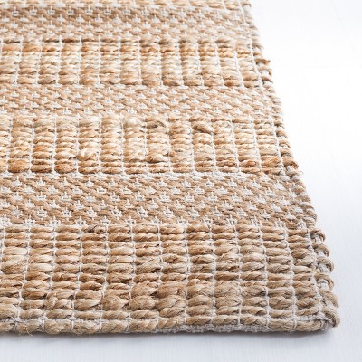 Handmade Ivory Cotton Flat Woven Non-Slip Rug - 3' x 5'
