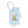 Unique Bargains Luggage Tag Light Blue 1 Pc - 2 of 4