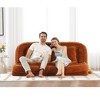 Okak Large Loveseat Floor Bean Bag Human Dog Bed with 5 Adjustable Position,Extra Lazy Chenille 2-in-1 Couch for You & Pets - 3 of 4