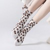 Anna-Kaci Women's 3-Pack Leopard Print Ankle Socks with Soft Knit Fabric and Allover Animal Pattern - 2 of 4