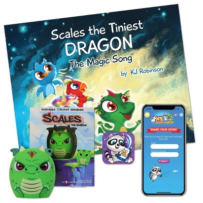 My Audio Pet Bluetooth® Speaker 5.0 - Scales The Dragon - My Audio Stories Bundle with Book