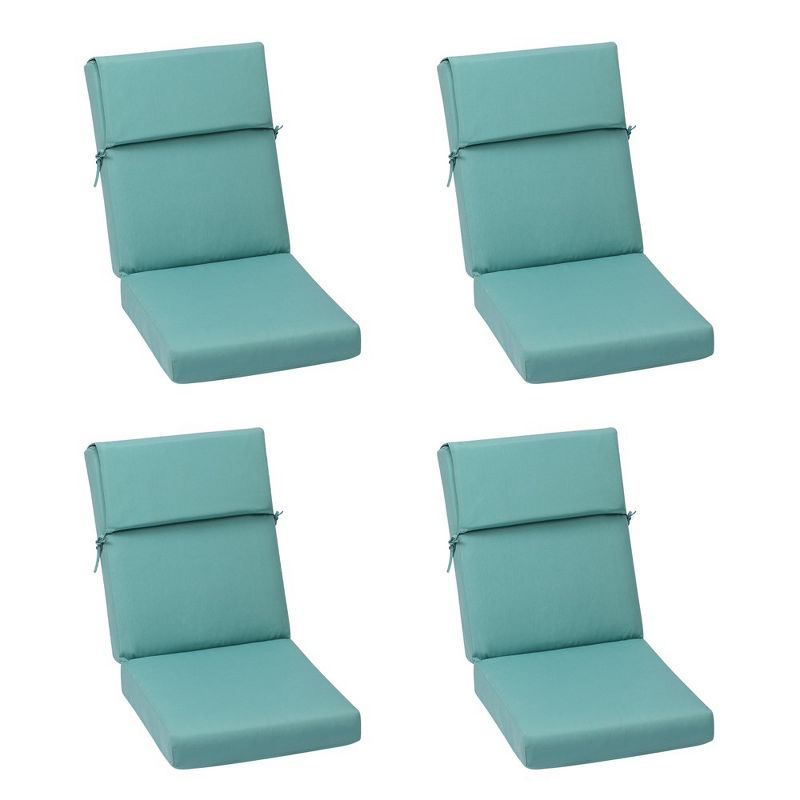 Aoodor Indoor Outdoor High Back Chair Cushions Replacement Set of 4, 1 of 5