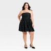 Women's Embellished Bubble Mini Dress - A New Day™ Black - 3 of 3