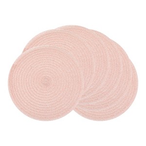 REGALWOVEN Farmhouse Placemats Set of 6 Woven Placemats, Washable Kitchen Table Mat for Dining Table Decor - 1 of 4