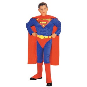 Halloween Express Boys' DC Comics Superman with Muscle Chest Costume - 1 of 1