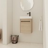 SEVOBAL Bathroom Storage Cabinets, Bathroom Vanity, Floating Bathroom Storage Cabinet with Sink, Brown, 15.94"*8.75"*22.06" - 2 of 4