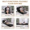 Hooseng Bean Bag Bed, Folding Sofa Bed for Adults with Washable Velvet Cover, 4 in 1 Convertible Floor Sofa Couch for Living Room Bedroom - 2 of 4