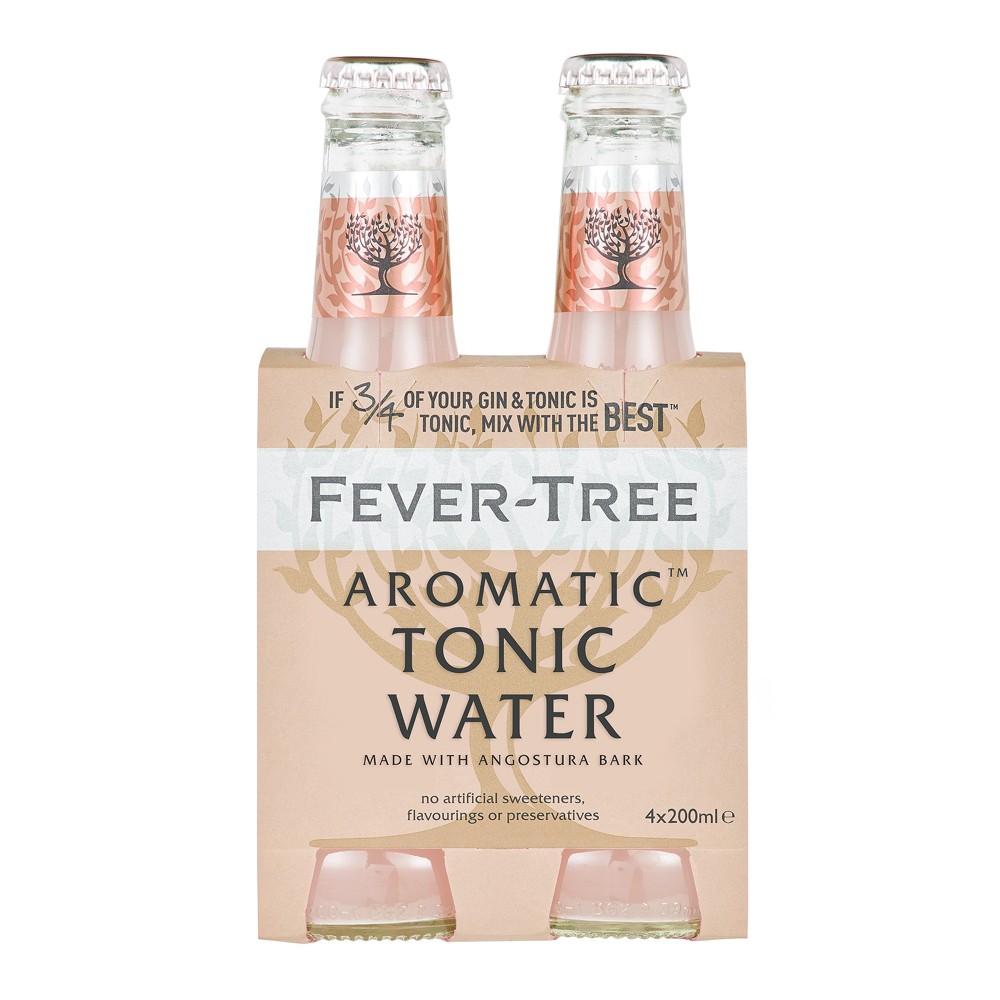 Fever-tree Refreshingly Light Indian Tonic Water Bottles - 4pk/6.8 Fl Oz :  Target