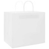vidaXL Paper Bags 50 pcs with Handles White 12.6x8.7x11.0,50 ZHJ-4101671,vidaXL Paper Bags 250 pcs with Handles Pink 8.3x4.3x11.0 - 3 of 4