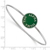 Black Bow Jewelry Sterling Silver Alpha Sigma Tau Greek Life Bangle Bracelet 6 Inch - 2 of 3