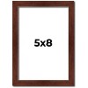 PosterPalooza | Photo Size Classic Modern Brown Frame - UV Acrylic, Foam Board Backing, Hanging Hardware - 2 of 4