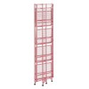 Breighton Home 57.5" Xtra Storage 5 Tier Folding Metal Shelf in Pink - 3 of 4