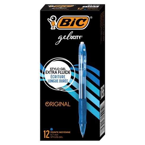 Bic Intensity Ultra Permanent Marker Extra-fine Needle Tip Deep Sea Blue  Dozen Gpmu11be : Target